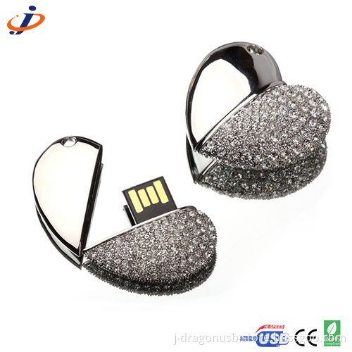Love Heart Shaped Jewelry USB Flash Pen Drive Disk JJ413